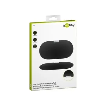 Indukční nabíječka Goobay 10W DOUBLE Qi QC