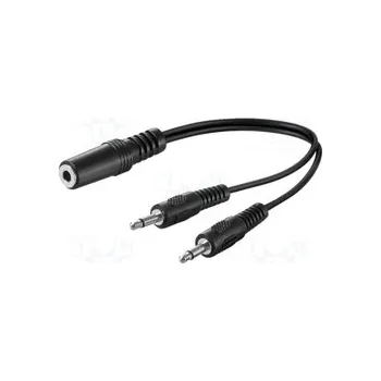 Audio kabel kabel JACK 3.5 ster.Z-2x JACK 3.5 V mono 20cm