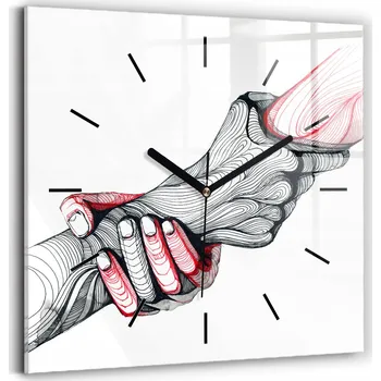 Hodiny Nástěnné hodiny Wallfluent černé 30 cm