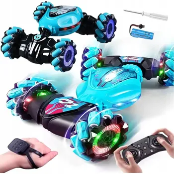 autíčko Dálkově ovládané auto Leopard modré, jezdící, 1:24, pohon 4x4