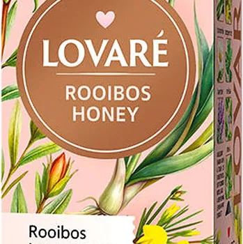 Čaj Lovaré Rooibos Honey bylinný čaj 43,2 g, 24 sáčků