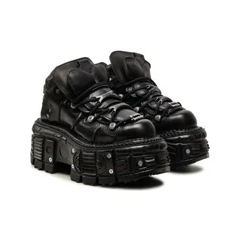 Dámské tenisky Sneakersy NEW ROCK M-TANK106-C2 Černá 37