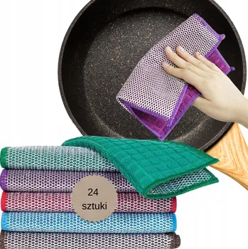 Utěrka SADA 20X KUCHYŇSKÁ UTĚRKA UNIVERZÁLNÍ ODOLNÁ PROTI POŠKRÁBÁNÍ OBOUSTRANNÁ