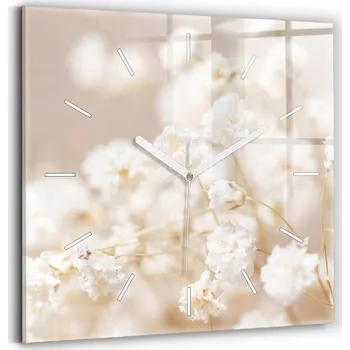 Hodiny Nástěnné hodiny Wallfluent bílé 30 cm