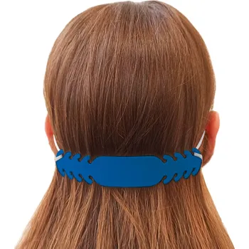 1x Držák na roušky a respirátory - modrá