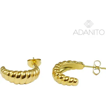 Náramek Pozlacené náušnice z chirurgické oceli kroužky