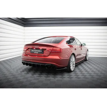 Tuning Maxton Design boční difuzory pod zadní nárazník pro Audi A5 8T, černý lesklý plast ABS, S-line Sportback SLEVA 5%