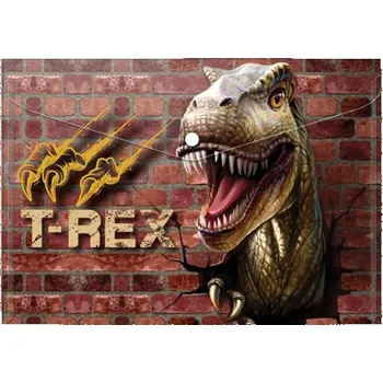 Obal spisový s klopou a drukem A5 dino