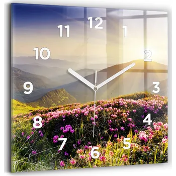 Hodiny Nástěnné hodiny Wallfluent růžové 30 cm