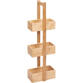 Věšák LIVARNO home Bambusový regál / věšák (regál s koši)