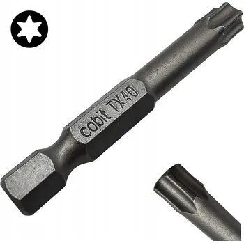 Bit BIT DO ŠROUBOVÁKU TX40 50mm HVĚZDIČKOVÝ TORX TORSION COBIT 1 Ks