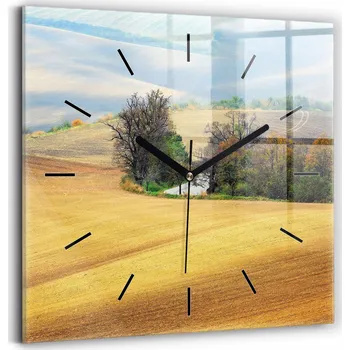 Hodiny Nástěnné hodiny žluté 30 cm