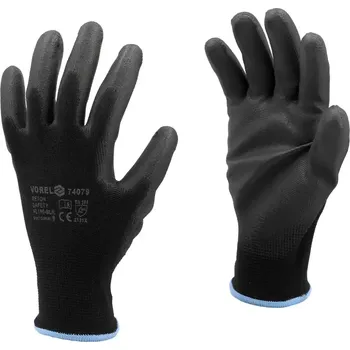 Pracovní rukavice TOYA VOREL Pracovní rukavice polyeter/polyuretan 10" 74080 TOYA TO-74080