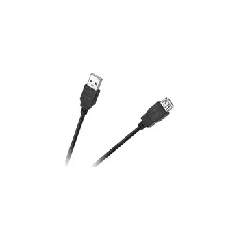 Datový kabel Kabel CABLETECH KPO4013-1.5 Eco-Line USB konektor/USB zdířka 1,5m Black