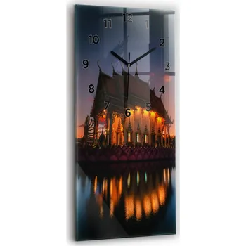 Hodiny Nástěnné hodiny Wallfluent odstíny žluté 30 cm