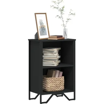 Knihovna Knihovna černá 80 x 31 x 74,5 cm kompozitní dřevo