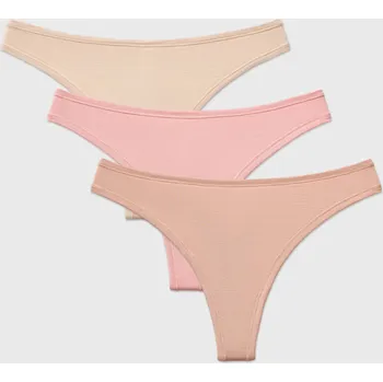 Kalhotky 3PACK Tanga Bamboo Mina