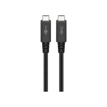 Datový kabel USB-C USB4 kabel 40Gbit/s 100W 20V 5A Goobay 1m