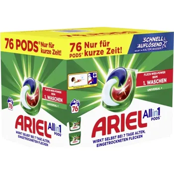 Kapsle na praní Ariel Kapsle na praní All in1 Pods Universal+ 76 PD
