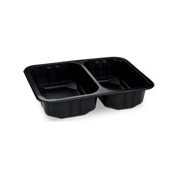 Jednorázové nádobí Menu mísa 2 dílná černá 5 cm (320 ks)