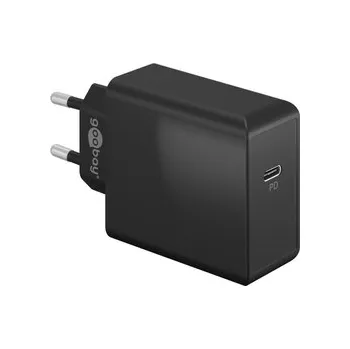 Goobay 65W USB-C PowerD nástěnná nabíječka, ČERNÁ