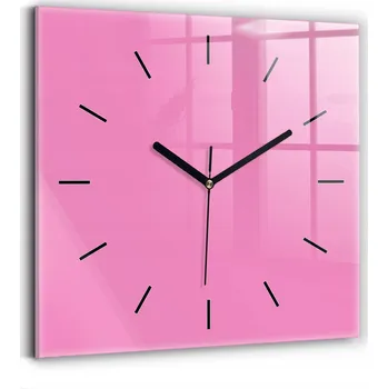Hodiny Nástěnné hodiny Wallfluent růžové 30 cm