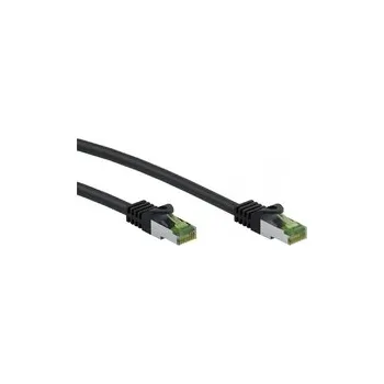 Síťový kabel Kabel LAN Patchcord CAT 8.1 GHMT S/FTP, černý, 1 m