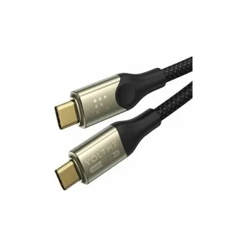 Datový kabel Voltme Powerlink Utron Series CTC 5A/240W 1,2m (black) - nabíjecí kabel