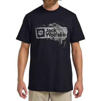 Pánské tričko tričko Jack Wolfskin Brand - Wood Dark Navy XL