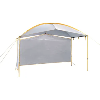 Přístřešek na auto TAMBU Multifunkční přístřešek 340 x 190 x 275 cm Šedá/Žlutá