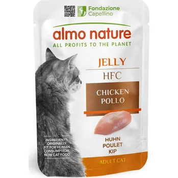 Krmivo pro kočku 12x55g Almo Nature HFC Jelly Pouch - kuřecí