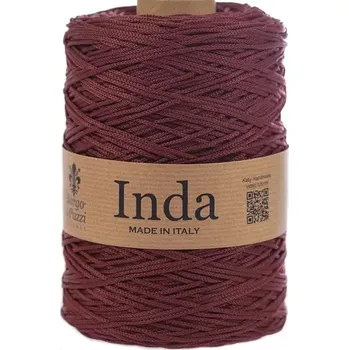 Příze Borgo de Pazzi Inda 42 Červenohnědá (Špagátová příze Inda 42 Červenohnědá)