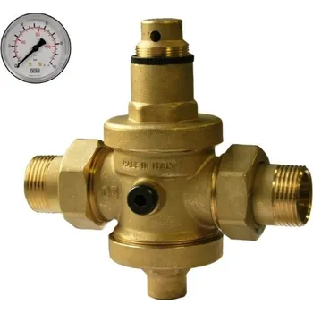 Ventil MALGORANI EUROBRASS 142.112.M redukční ventil 6/4", 0,5-6bar, závitový, mosaz, s manometrem