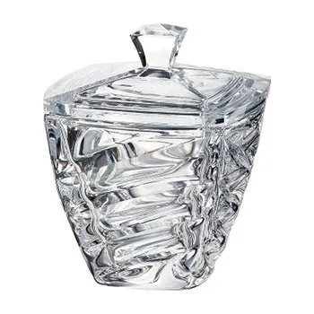 Dóza na potraviny Bohemia Crystal Dóza s víčkem Facet 180mm