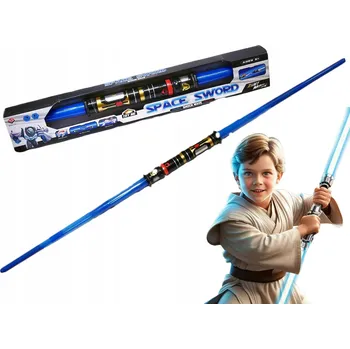 Dětská zbraň Světelný meč Jedi Star Wars oboustranný modrý