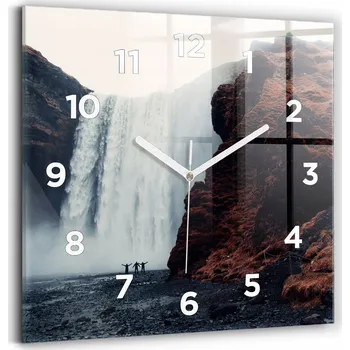 Hodiny Nástěnné hodiny Wallfluent černé 30 cm