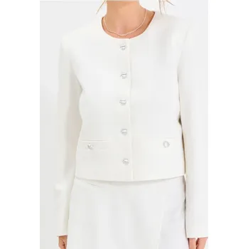 Dámské sako Sinsay - Blejzr - krémová - 430EP-01X - 430EP-01X-XS