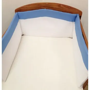 Jetex Mantinel do postýlky 180x40 cm:lemovaný modrý