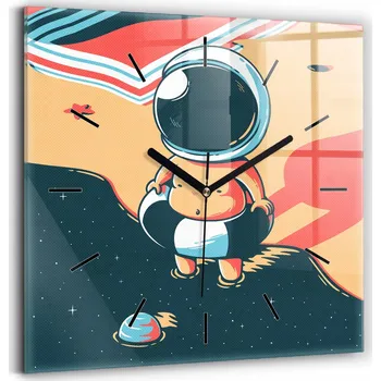 Hodiny Nástěnné hodiny Wallfluent modré 30 cm