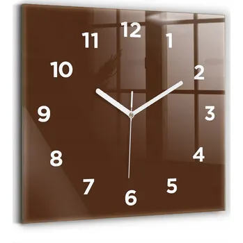 Hodiny Nástěnné hodiny Wallfluent hnědé 30 cm
