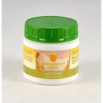 Koupelová kosmetika LACOFORM Pleťový peeling - sůl do sauny, citrón 500 g