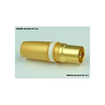 Elektrická zásuvka TV zásuvka 75R přímá VITALCO zlacená