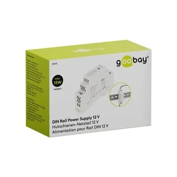 spínaný zdroj Napájecí zdroj Goobay 12V 1,25A 15W IP20 na DIN lištu