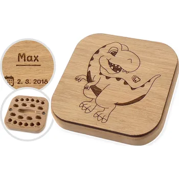 Dárková krabička ChikiPiki Krabička na zoubky T-Rex