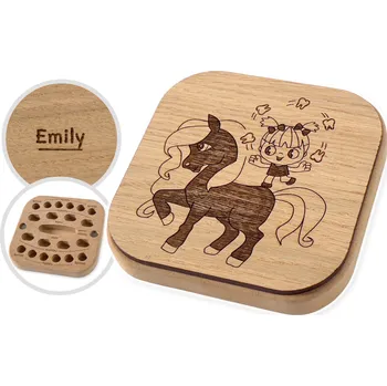 Dárková krabička ChikiPiki Krabička na první zoubky s vlastním věnováním - poník