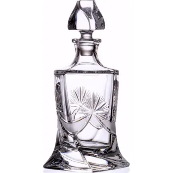 Bohemia Crystal Ručně broušená láhev na whisky, rum a destiláty Mašle 850ml