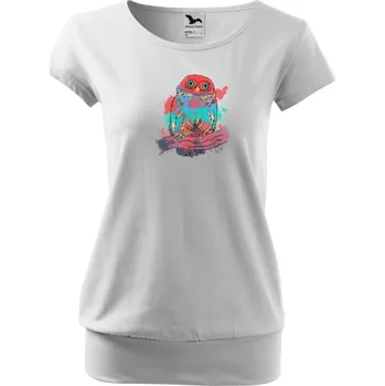 Dámské triko City s motivem "Sovička", Malfini - NakupTextil Barva: 00-Bílá, Velikost: XS