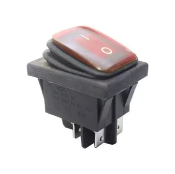 vypínač KCD2-2-201NW červený