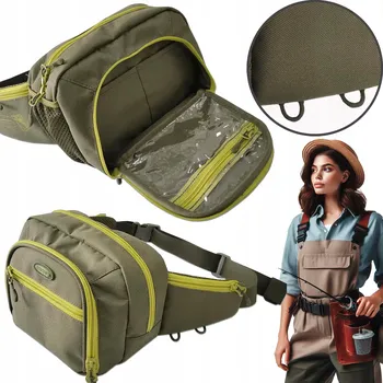 Outdoorové zavazadlo SPINNINGOVÁ TAŠKA LEDVINKA NA RYBÁŘSKÉ VYBAVENÍ K NOŠENÍ V PASE SDS-4