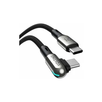 Datový kabel Voltme Powerlink Stark Series CTC 3A/60W 1,2m (black) - nabíjecí kabel